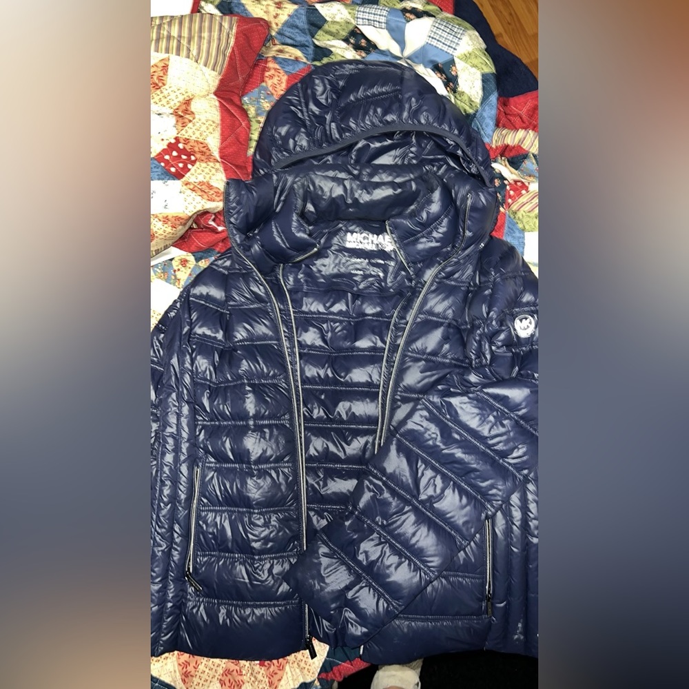 Michael Kors Puff Jacket - Navy Blue - L